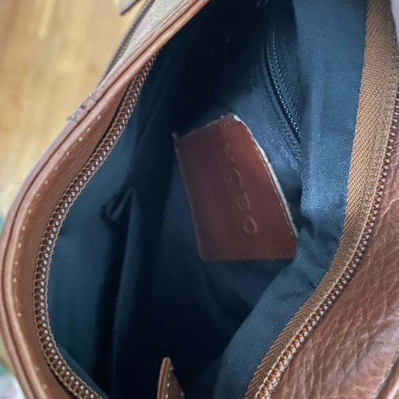 Hobo 3 in 1 Convertible bag brown leather